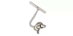 Beagle Tie Tack Jewelry Sterling Silver Handmade Dog Tie Tack CH36-TT