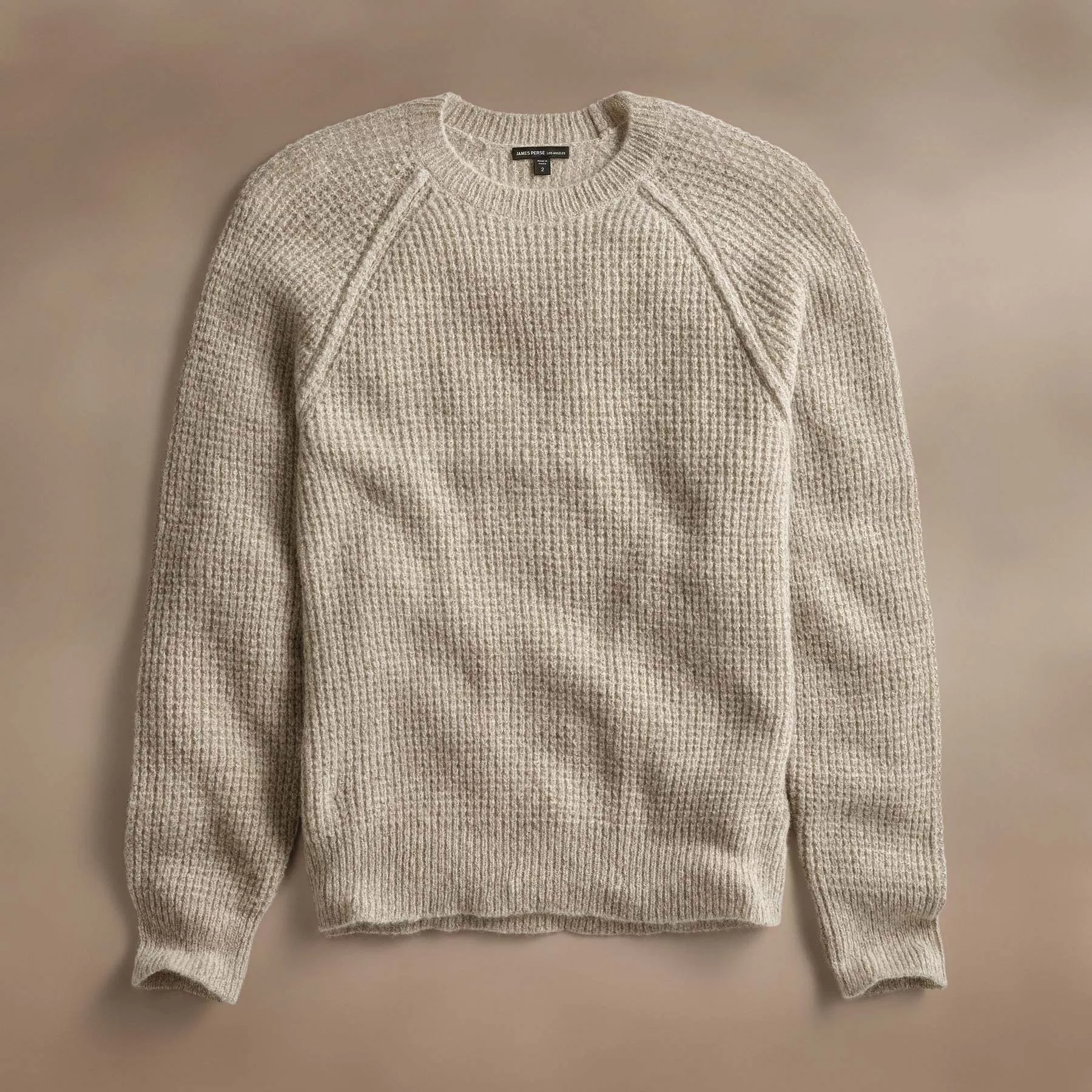 Cashmere Knit Raglan Crew - Hazel