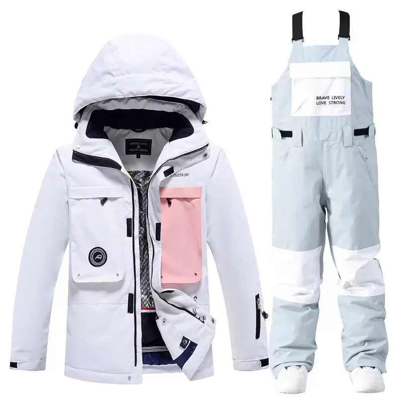 Female Outdoor Ski & Snowboard Jacket & Overalls