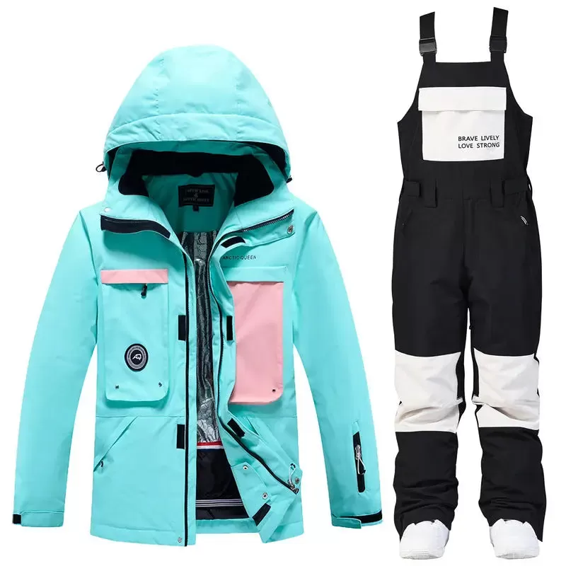 Female Outdoor Ski & Snowboard Jacket & Overalls