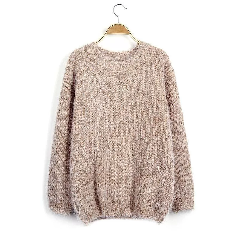 FUZZY PULLOVER SWEATER