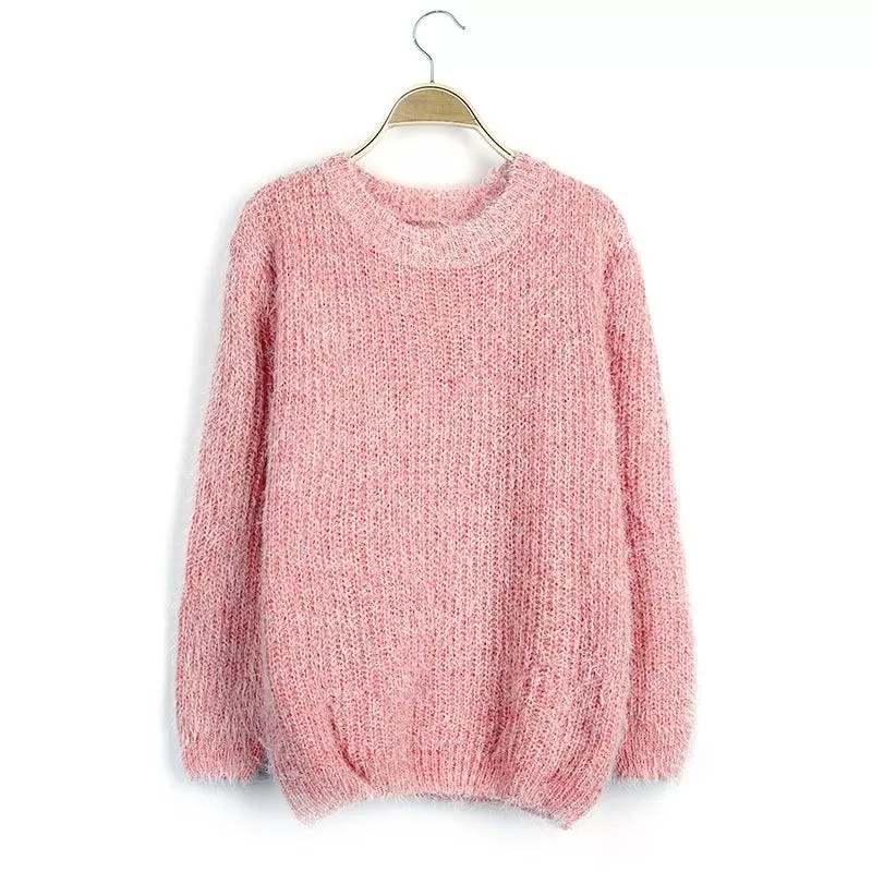 FUZZY PULLOVER SWEATER