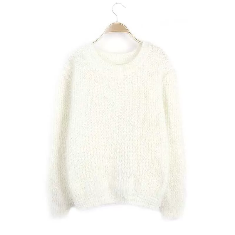 FUZZY PULLOVER SWEATER