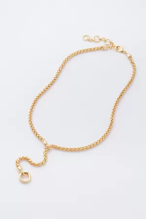 Gold Lariat Necklace