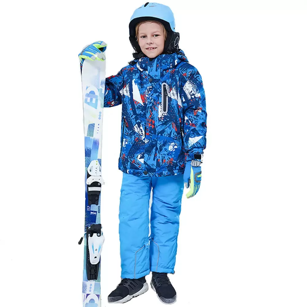 HOTIAN Kids Windproof Waterproof Ski Jacket