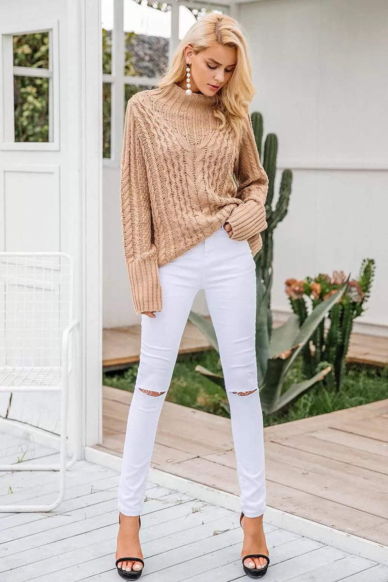 KALEY CABLE-KNIT