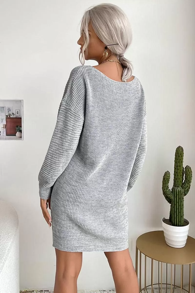 LOOSE FIT COMFY KNITTED DRESS