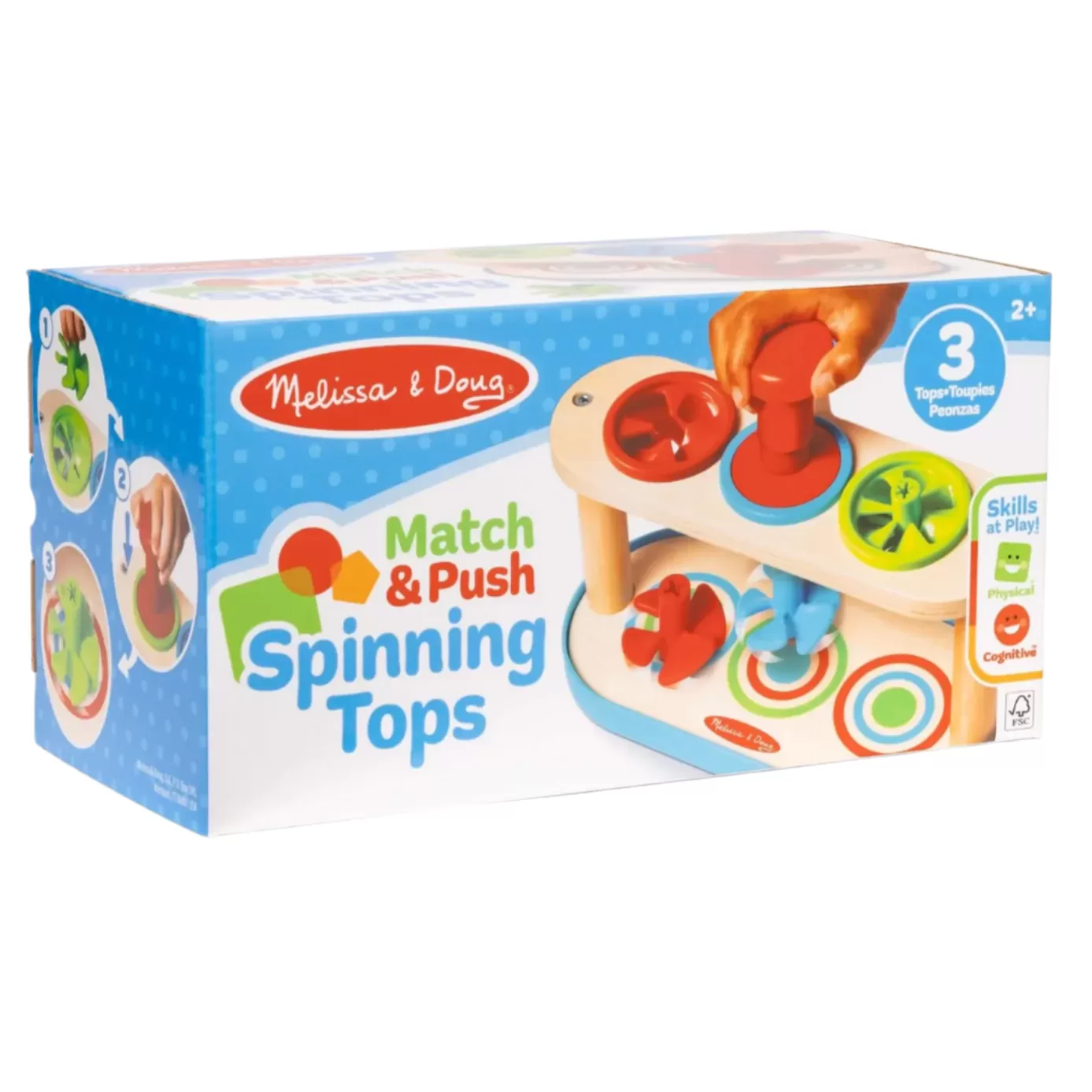 Match & Push Spinning Tops