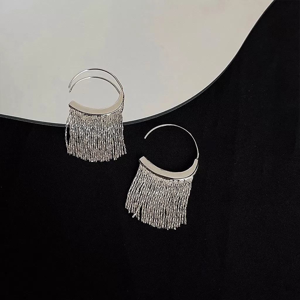 Mesh Fringe Earring