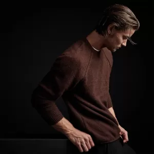 Mid Gauge Cashmere Sweatshirt - Americano