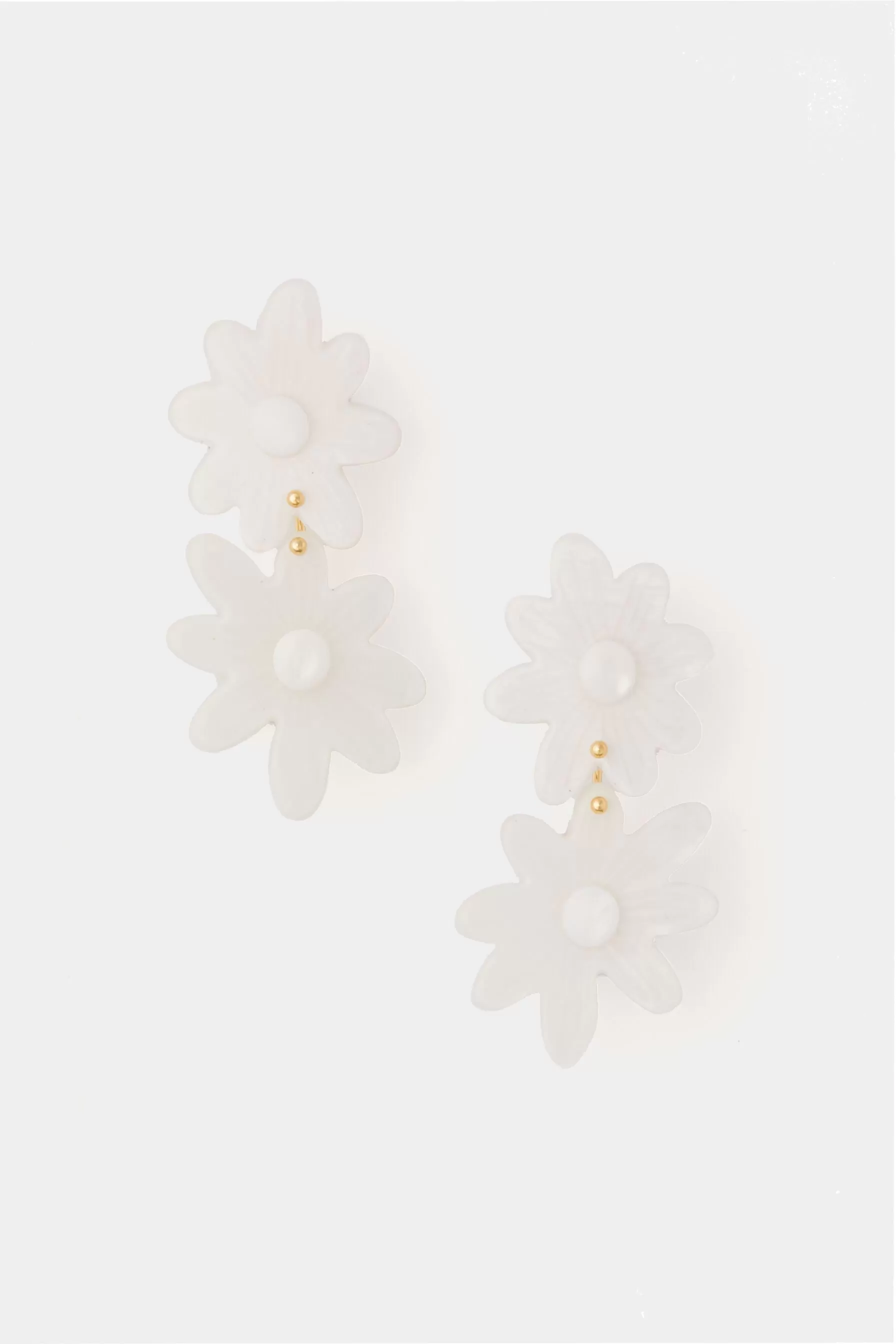 Mother of Pearl Daisy Earrings