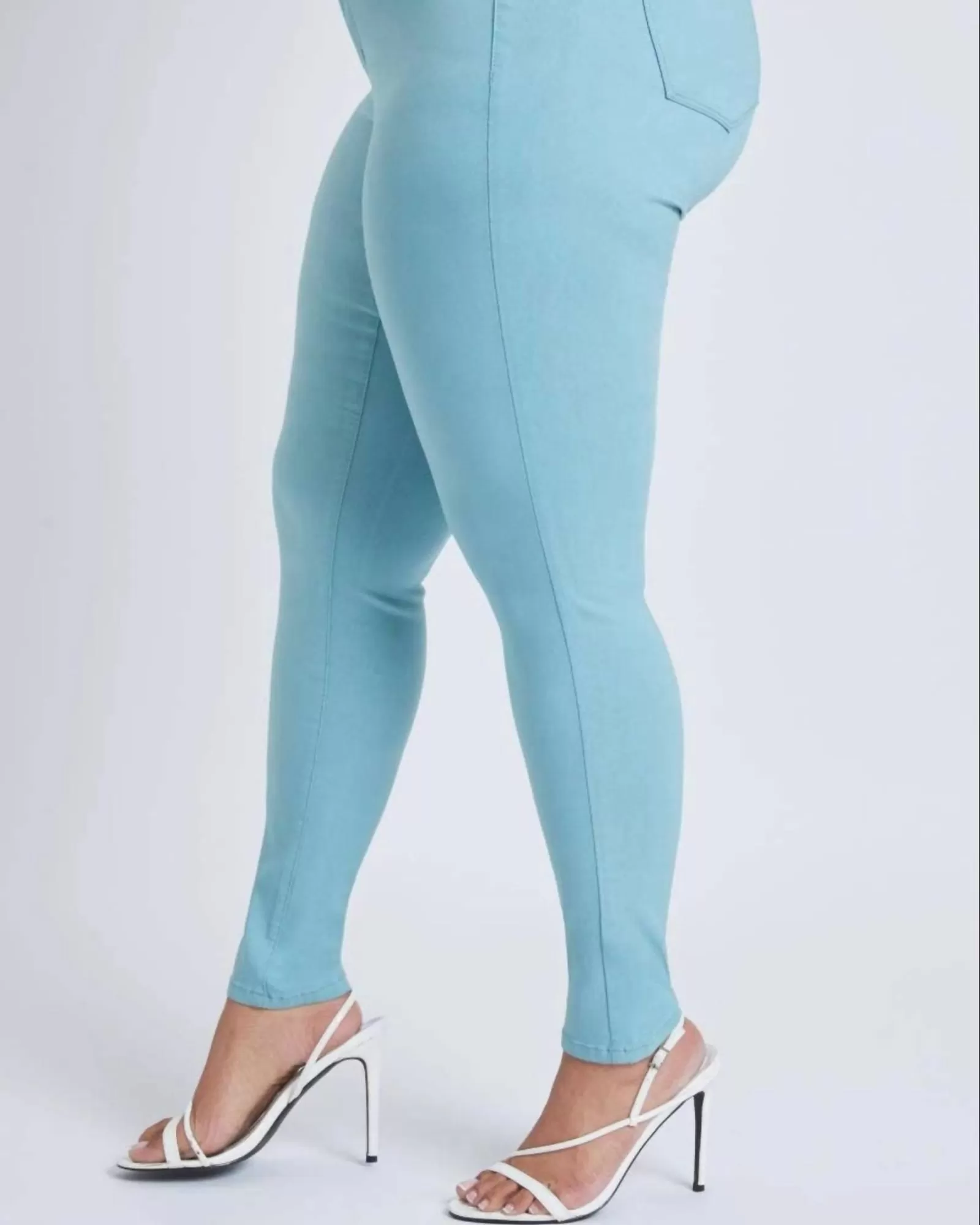 Plus Size Hyper Stretch Skinny Jean in Sky Blue | Sky Blue