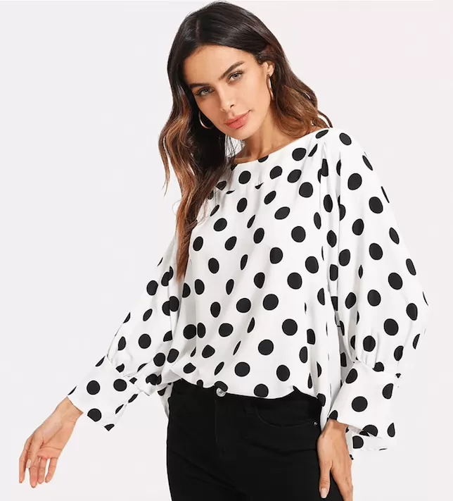 POLKA DOT PARTY TIME BLOUSE