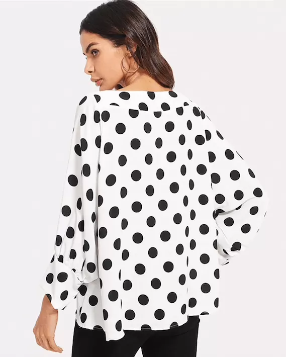 POLKA DOT PARTY TIME BLOUSE