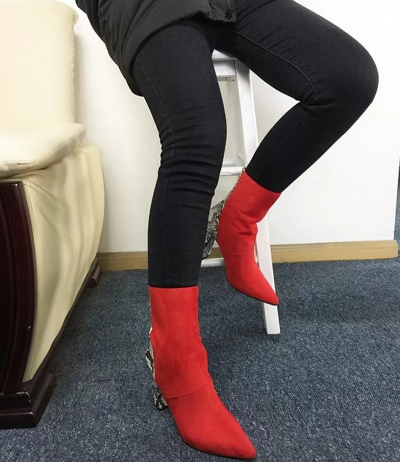 RED HOT ANKLE BOOTIE