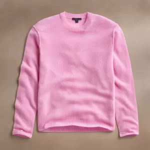 Soft Featherweight Cashmere Crew - Blossom