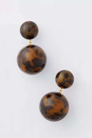 Tortoise Lantern Earrings