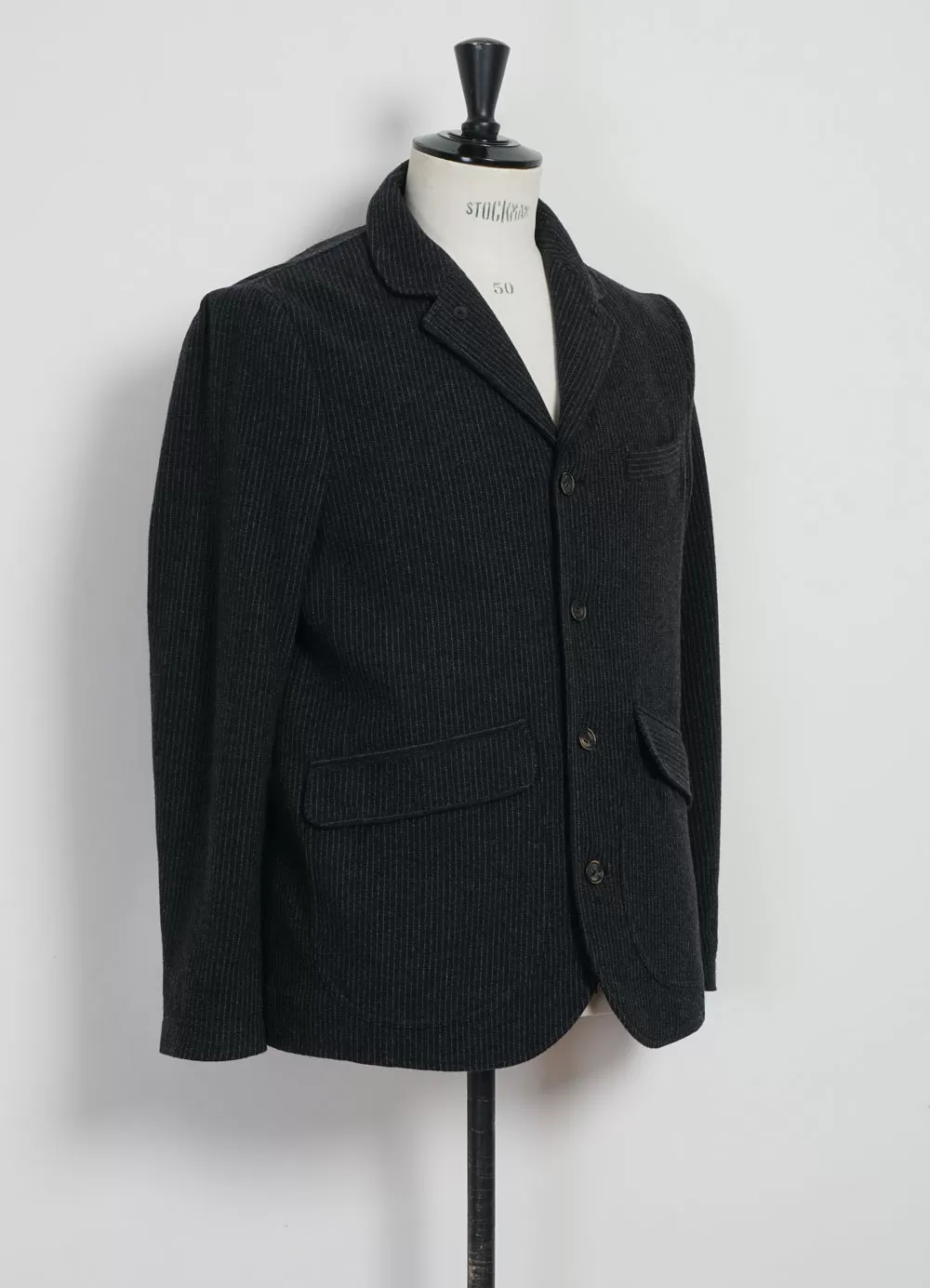 VINCENT | Casual Blazer Jacket | Black Wool Pin