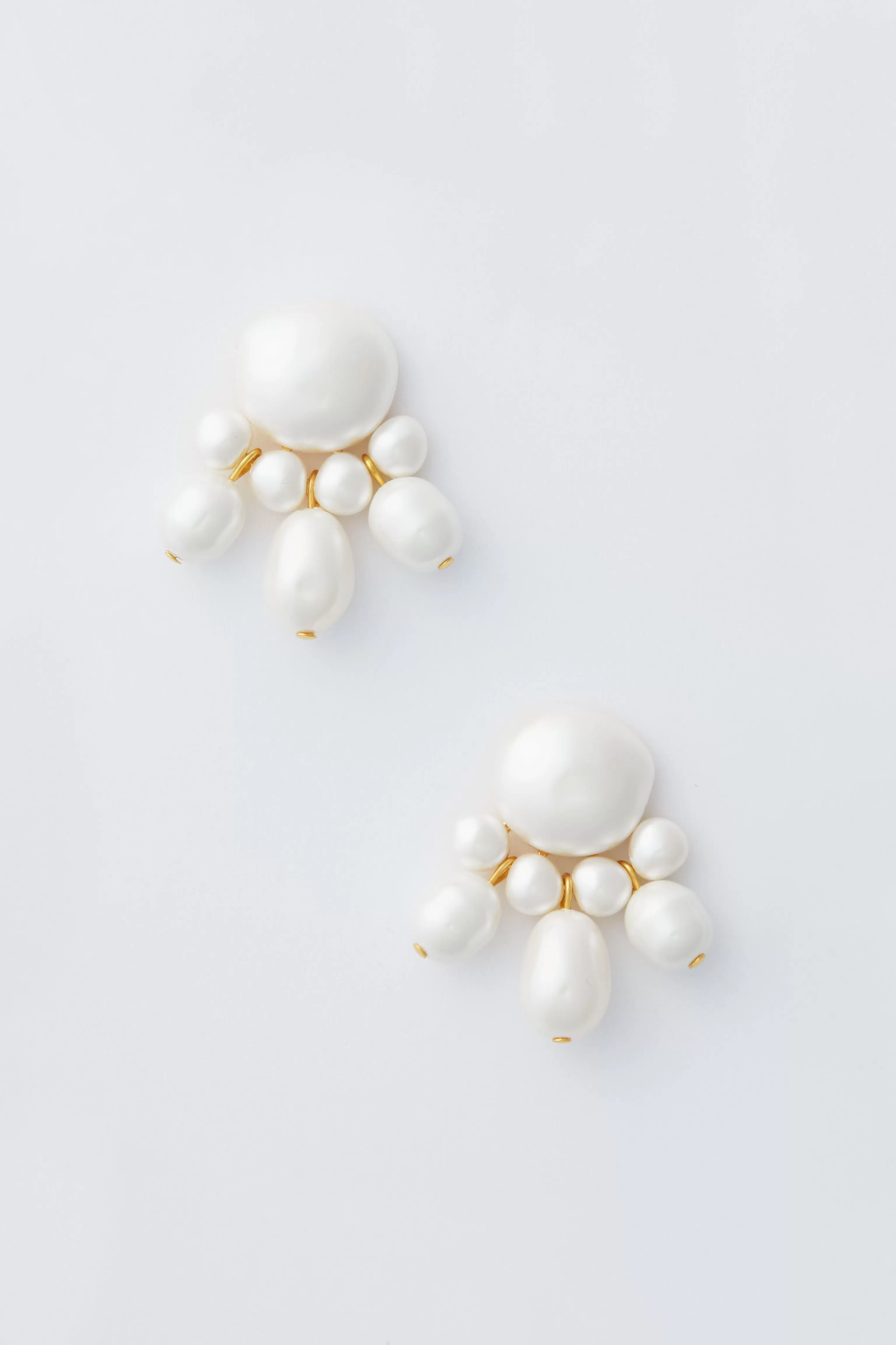 White Maggie Earrings